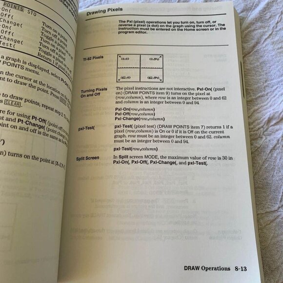 TI-82 Graphing Calculator Guidebook Book Manual - Picture 3 of 4
